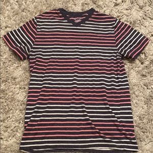 Striped V-Neck T-Shirt